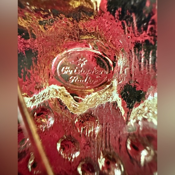 Christopher Radko Brooch Enamel Christmas Stocking Holiday Pin Teddy Bear - Picture 3 of 5